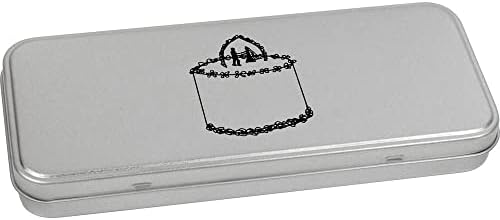Azeeda 'עוגת חתונה' מתכת כתיבה צירים פח / קופסת אחסון