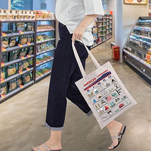 אמריקאי ציוני דרך בינגו משחק תיק אמריקאי ציוני דרך מתנות ארהב ציוני דרך קניות תיק עבור נשים בנות