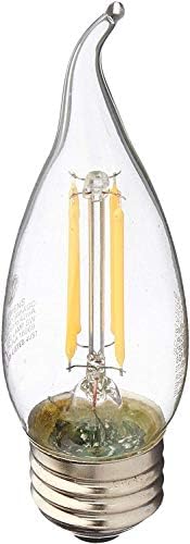 תאורת ג ' נרל אלקטריק לבן רך הוביל 3.5 וואט , 300 לומן קצה כפוף הנורה עם בסיס בינוני