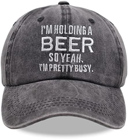 אני מחזיק בירה אז כן אני די עסוק בכובע קאובוי רגיל מתכוונן רטרו שוטף רטרו