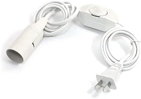 X-DREE 5.2Ft Cable E14 Bulb Lamp Socket Adapter w Rotary Switch 250VAC US Plug(5.2Ft Cable E14 Bombilla Adaptador del zócalo de la lámpara