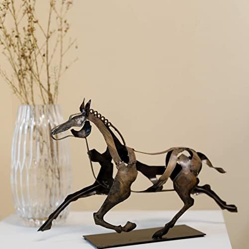 פסלי סוסים ופסלים של יולוביט, כל מתנות לעיצוב בית כפרי בעבודת יד - עיצוב סוס מתכת לאמנות מתכת לסלון/בית/משרד