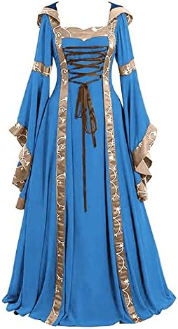 שמלת רנסנס של פקיוט נשים פלוס גודל עם מחוך, רנסנס איכרים מימי הביניים להתלבש פיראטים פיירס חולצה סלטית
