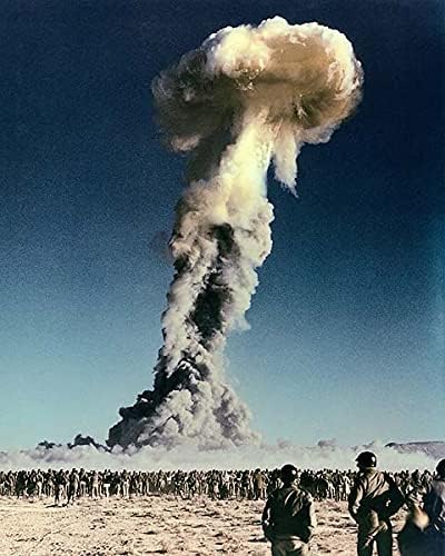 טמבלר-סנאפר פצצה גרעינית מבחן נבאדה 8 על 10 הדפסת תמונות הליד כסף