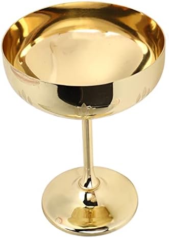 מתכת שמפניה כוס, דקורטיבי חקוק דפוס אדום יין גביע עבור בית