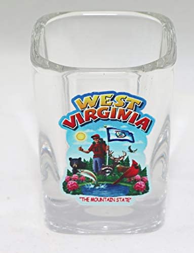 מונטאז 'של מדינת מערב וירג' יניה זכוכית שוט מרובעת