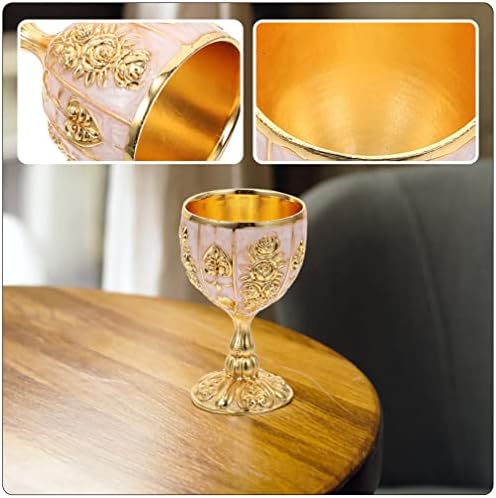 קליספיד בית תפאורה סרסור כוס 2 יחידות יין כוס בציר סגנון עתיק בולט גביע כוס גותי כד גביע מסורתי עתיק שתיית ספל מעודן קישוט זהב לשימוש