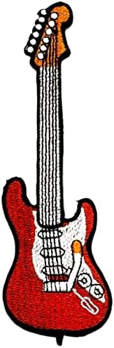 קליינפלוס 3 יחידות. גיטרה מוסיקה רוקנרול קריקטורה רקום ברזל על לתפור על תג עבור ג ' ינס מעילי כובעי תרמילי חולצות מדבקת אפליקציות & מגבר;
