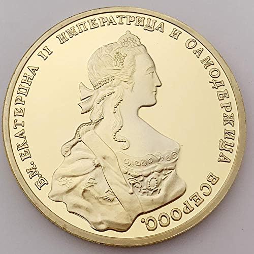 אוסף מעודן של מטבעות הנצחה רוסית 1741 אימפריה צארית המלכה אליזבת 'זיכרון נשר מטבע זר מטבע זכר מטבע זרים