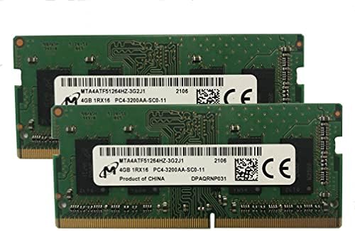 ערכת מיקרון 8GB DDR4 3200MHz PC4-25600 1.2V 1R X 16 SODIMM נייד מודול זיכרון RAM מודול MTA4ATF51264Hz-3G2J1, חבילת OEM