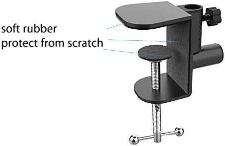 גדול שולחן מהדק הר החלפה עבור מיקרופון השעיה בום מספריים זרוע, שולחן ג קליפ לשולחן עבודה תקורה מצלמה חצובה מיקרופון סטנד מנורת בסיס, מתאים