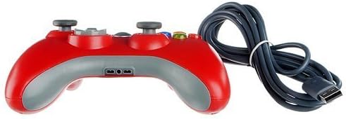 בקר משחק Guypad של Duafire Red Wired Guypad עבור Microsoft Xbox 360 PC Windows Color: Red Model: