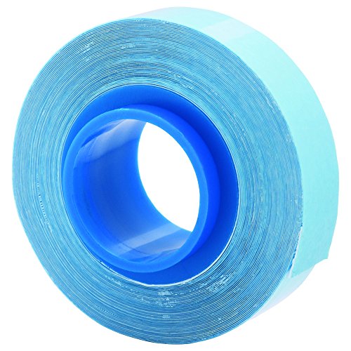 מילוי קלטת מודפס מראש, פוליאסטר, 8 רגל, כחול בהיר מוצק