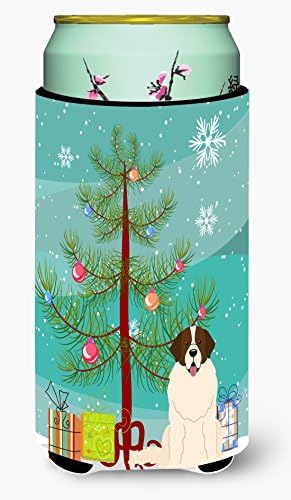 אוצרות קרוליין BB4152TBC עץ חג מולד שמח כלב השמירה במוסקבה, חיבוק ילד גבוה, יכול שרוול קריר מכונה מכונה משקה רחיץ שרוול שרוול חיבוק מבודד