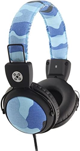 אוזניות Moki Acchpcamb Camo עם מיקרופון ושליטה בשורה, כחול