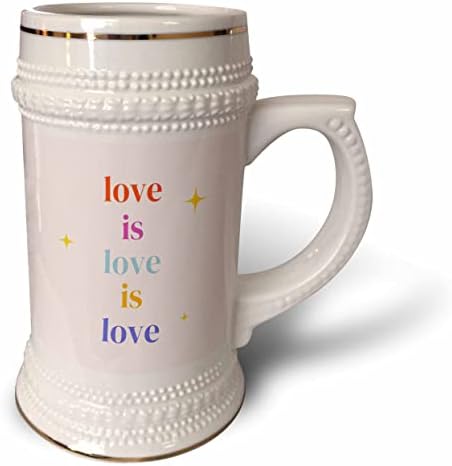 תמונת 3 של המילים אהבה היא אהבה היא אהבה - 22oz שטיין ספל